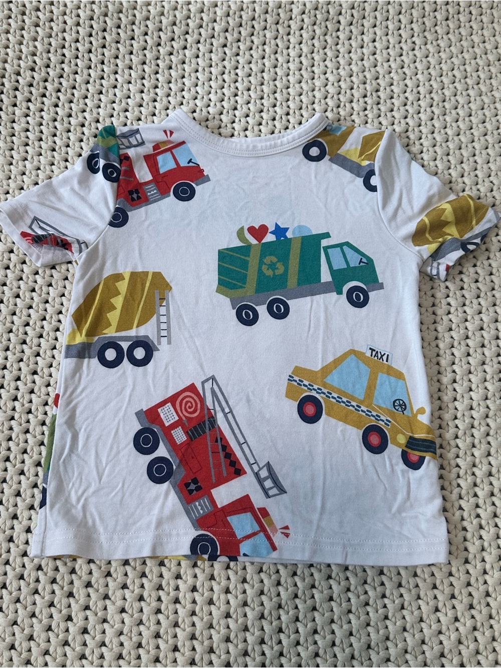 Little Sleepies Play 12-18 Months Community Cars Print Bamboo Short Sleeve Tee